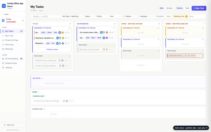 Tasks